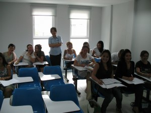 Our Thai Language level 1 students with their teacher, Khun Tin