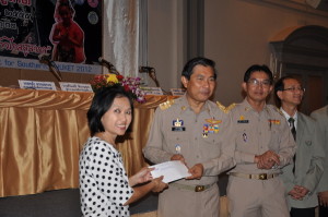 Mrs Prapasri Fereday with the Governor of Phuket