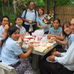 Khun Bebe, Patong Language school manager with teaching staff