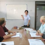 Thai language instructor in our basic Thai foundation course