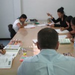 German A1 teacher answers Thai students questions at Patong Language School