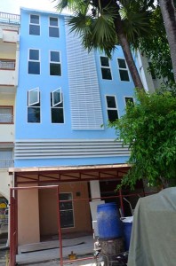 patong language school's new building, rear view