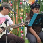 Musicians perform at the launch event for the festival