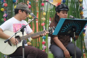 Musicians perform at the launch event for the festival